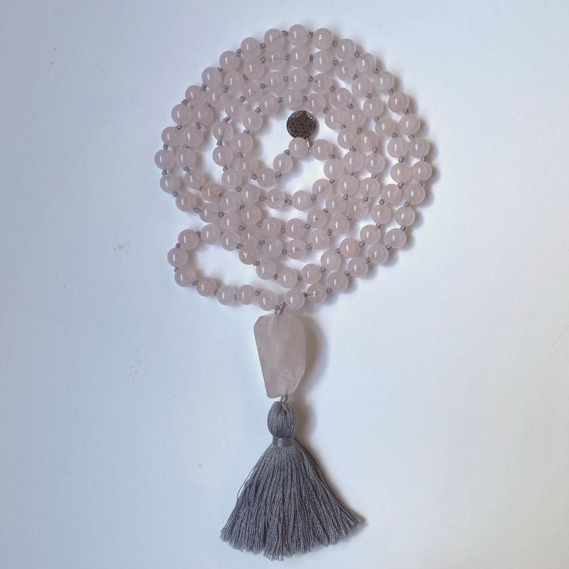 mala de cuarzo rosa shaktigracia