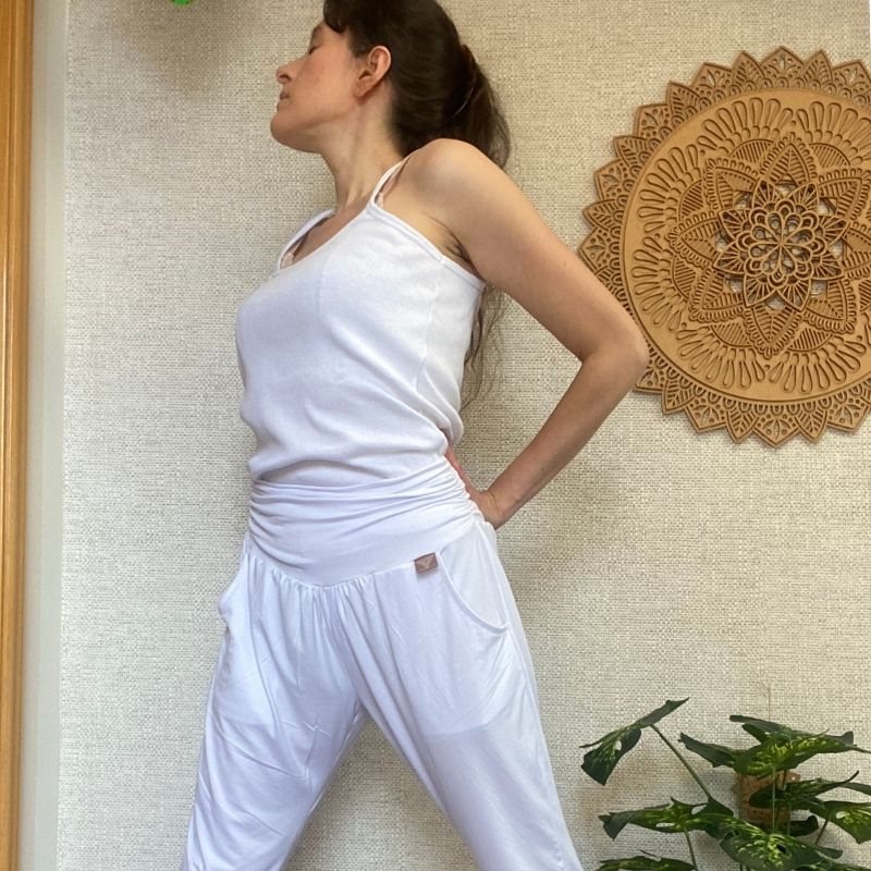 pantalon kundalini yoga color blanco