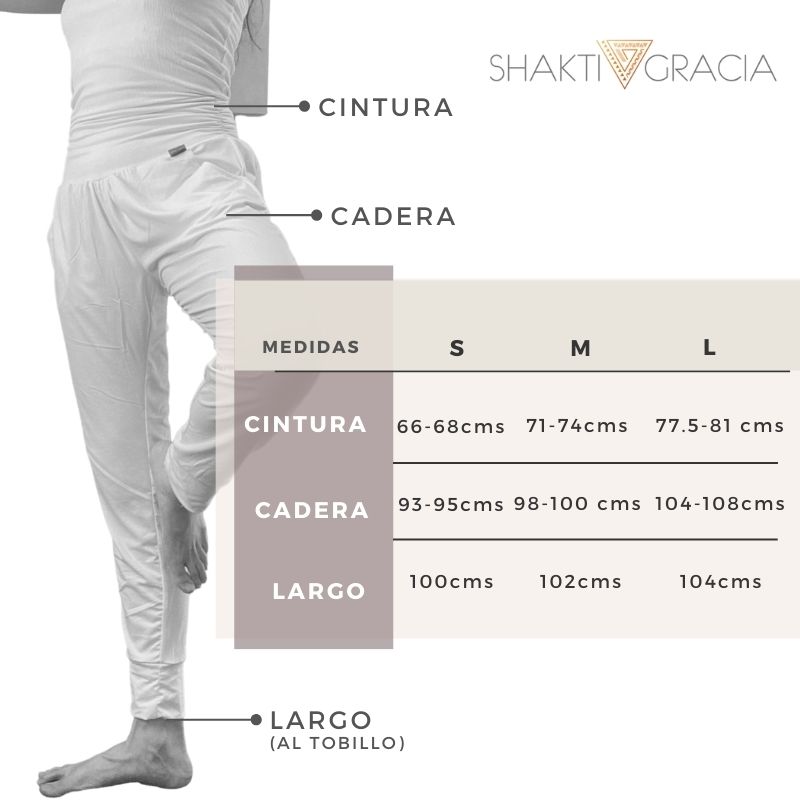 pantalon kundalini yoga color blanco