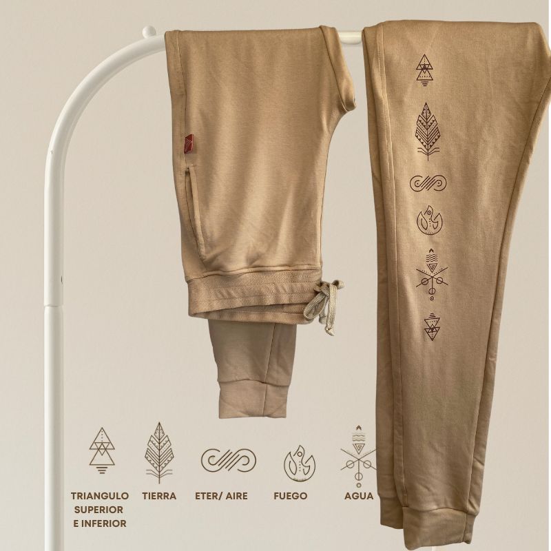 pantalon yoga para hombre simbolos gunas